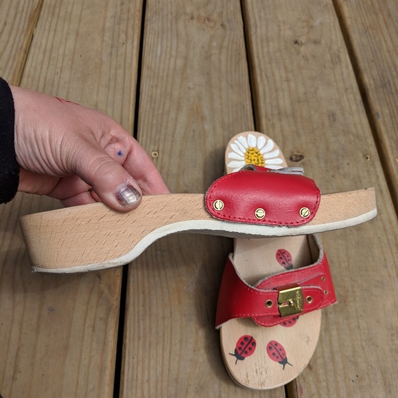 painted dr scholls sandals